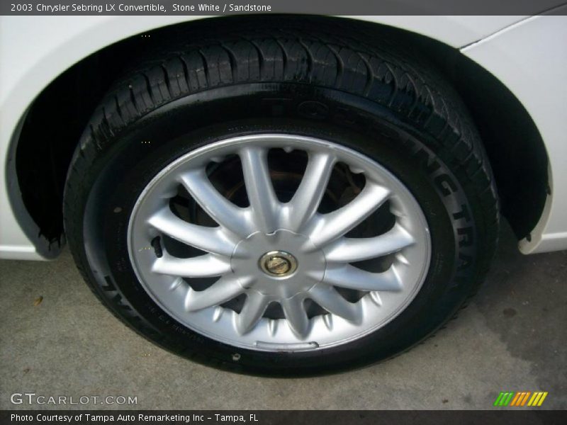 Stone White / Sandstone 2003 Chrysler Sebring LX Convertible