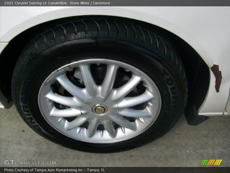 Stone White / Sandstone 2003 Chrysler Sebring LX Convertible