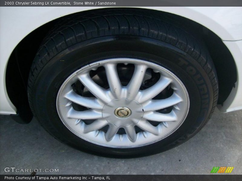 Stone White / Sandstone 2003 Chrysler Sebring LX Convertible