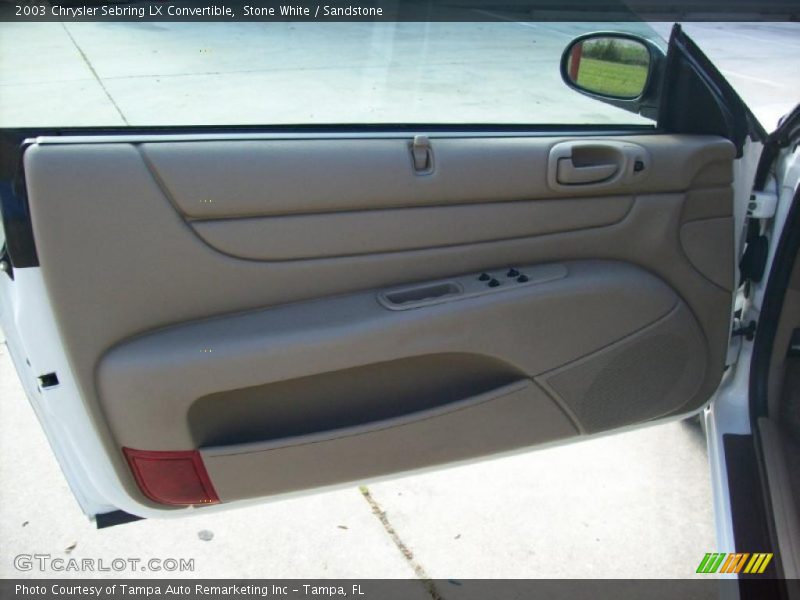 Stone White / Sandstone 2003 Chrysler Sebring LX Convertible