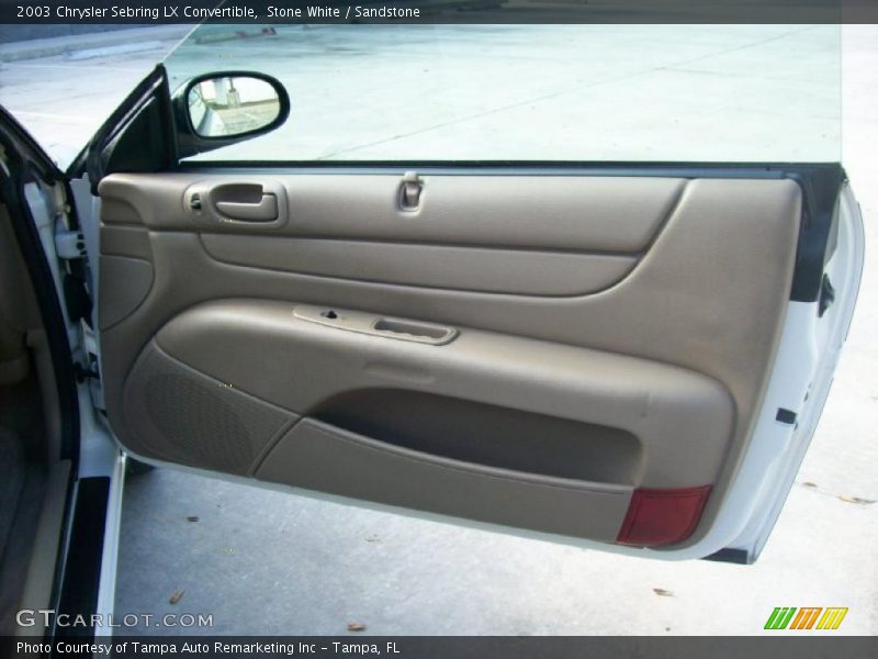 Stone White / Sandstone 2003 Chrysler Sebring LX Convertible