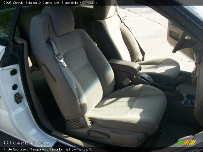 Stone White / Sandstone 2003 Chrysler Sebring LX Convertible