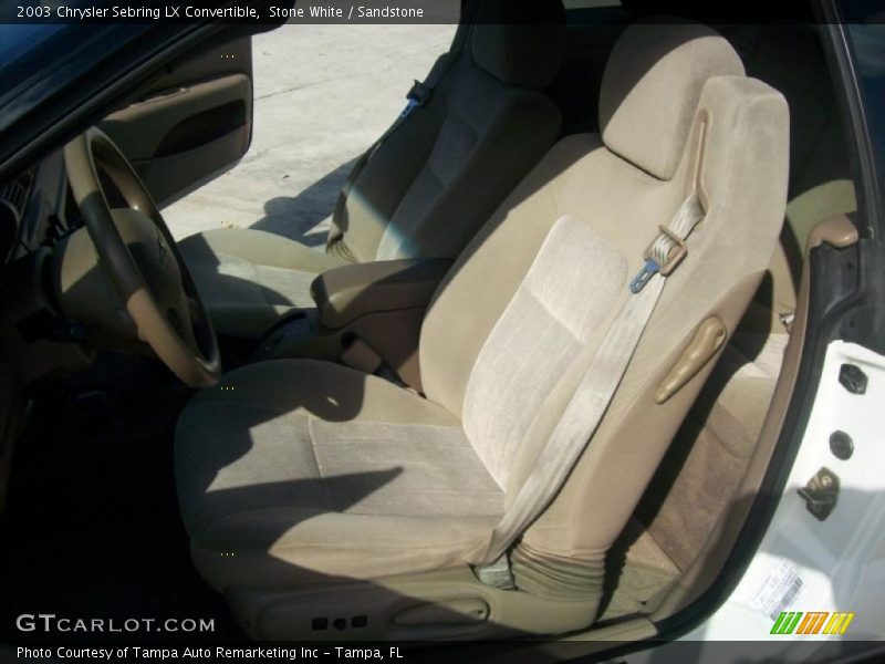Stone White / Sandstone 2003 Chrysler Sebring LX Convertible