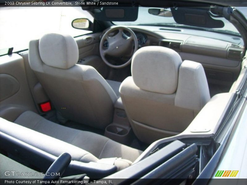 Stone White / Sandstone 2003 Chrysler Sebring LX Convertible