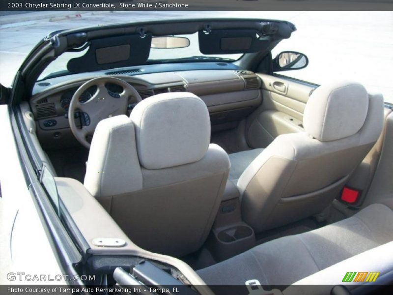 Stone White / Sandstone 2003 Chrysler Sebring LX Convertible