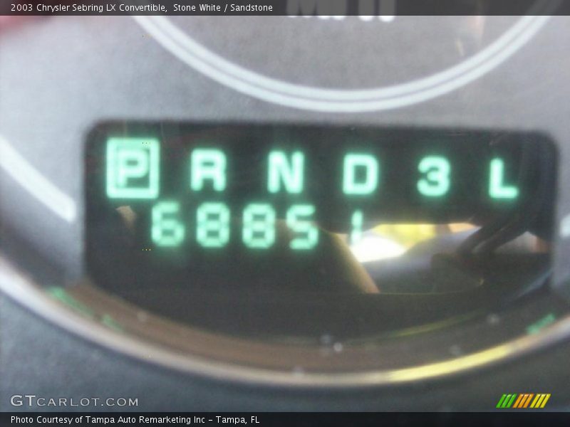 Stone White / Sandstone 2003 Chrysler Sebring LX Convertible