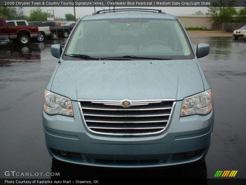 Clearwater Blue Pearlcoat / Medium Slate Gray/Light Shale 2008 Chrysler Town & Country Touring Signature Series