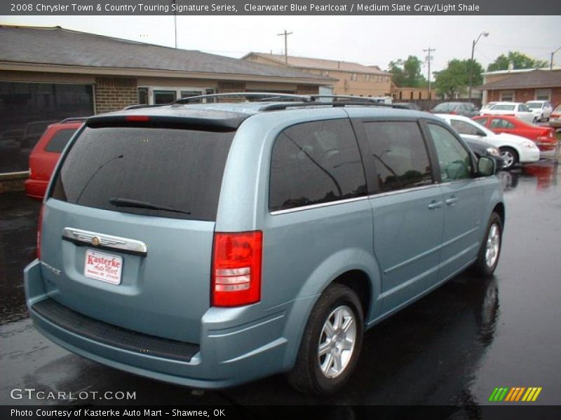 Clearwater Blue Pearlcoat / Medium Slate Gray/Light Shale 2008 Chrysler Town & Country Touring Signature Series