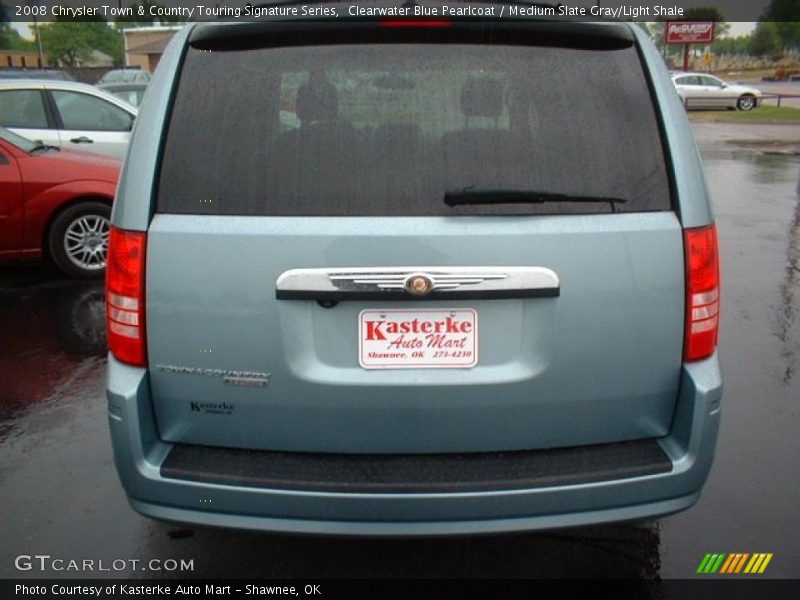 Clearwater Blue Pearlcoat / Medium Slate Gray/Light Shale 2008 Chrysler Town & Country Touring Signature Series