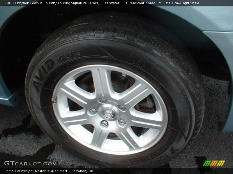 Clearwater Blue Pearlcoat / Medium Slate Gray/Light Shale 2008 Chrysler Town & Country Touring Signature Series