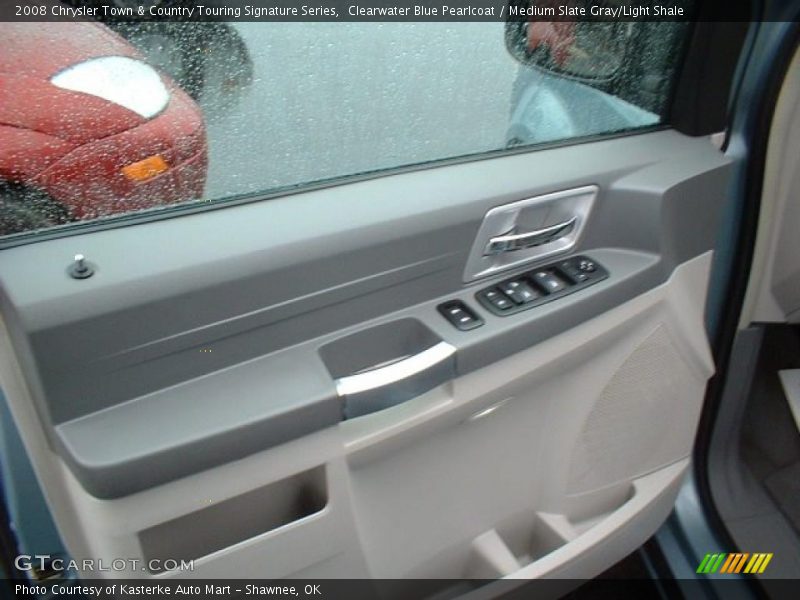 Clearwater Blue Pearlcoat / Medium Slate Gray/Light Shale 2008 Chrysler Town & Country Touring Signature Series