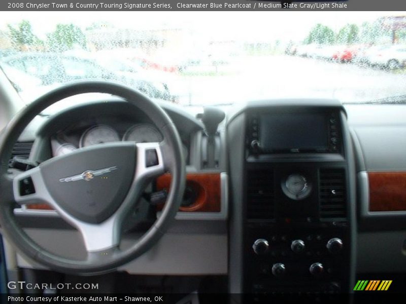 Clearwater Blue Pearlcoat / Medium Slate Gray/Light Shale 2008 Chrysler Town & Country Touring Signature Series