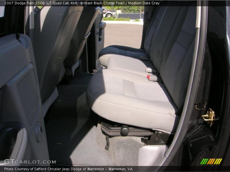Brilliant Black Crystal Pearl / Medium Slate Gray 2007 Dodge Ram 3500 SLT Quad Cab 4x4
