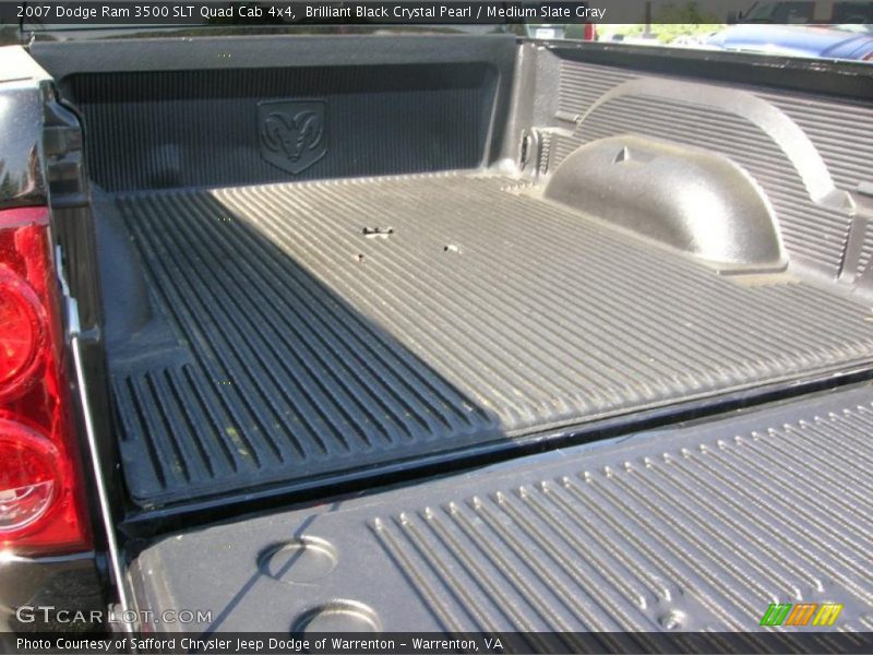 Brilliant Black Crystal Pearl / Medium Slate Gray 2007 Dodge Ram 3500 SLT Quad Cab 4x4