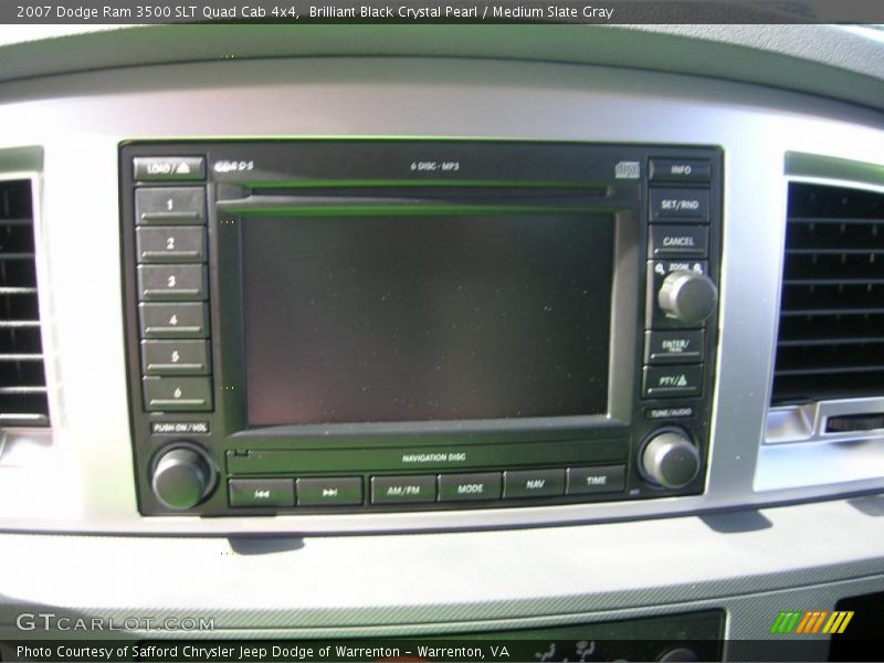 Brilliant Black Crystal Pearl / Medium Slate Gray 2007 Dodge Ram 3500 SLT Quad Cab 4x4