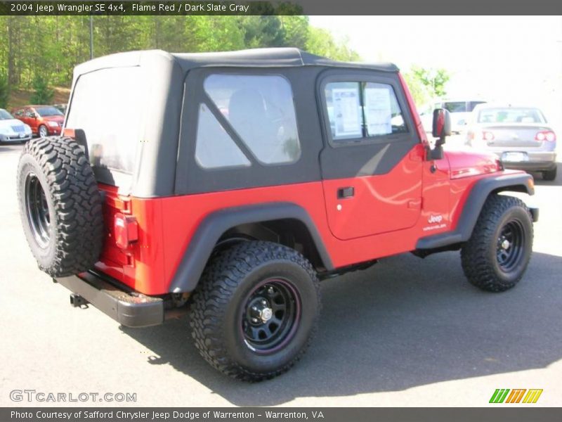 Flame Red / Dark Slate Gray 2004 Jeep Wrangler SE 4x4