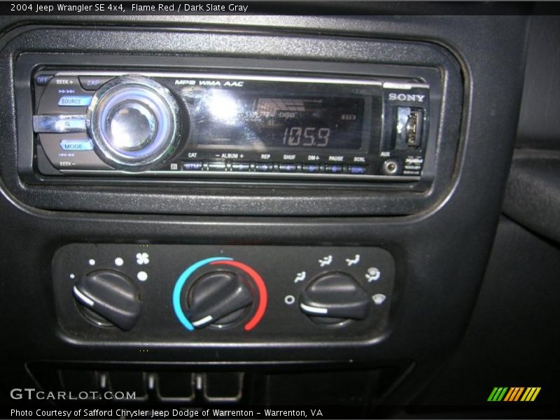 Flame Red / Dark Slate Gray 2004 Jeep Wrangler SE 4x4