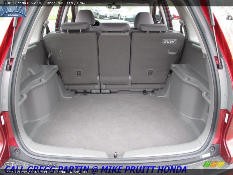 Tango Red Pearl / Gray 2008 Honda CR-V LX