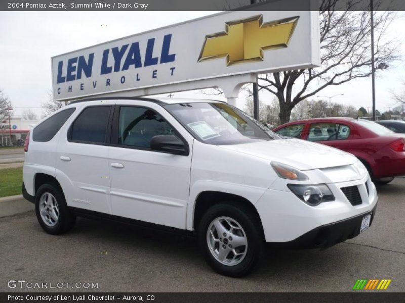 Summit White / Dark Gray 2004 Pontiac Aztek