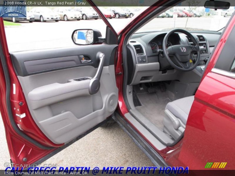 Tango Red Pearl / Gray 2008 Honda CR-V LX