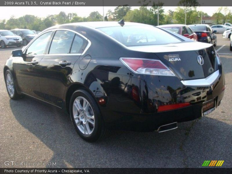 Crystal Black Pearl / Ebony 2009 Acura TL 3.5