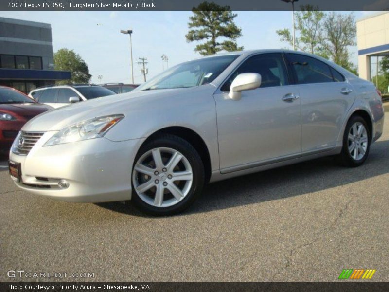 Tungsten Silver Metallic / Black 2007 Lexus ES 350