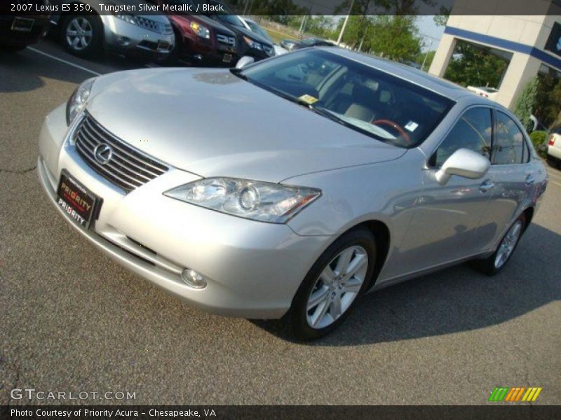 Tungsten Silver Metallic / Black 2007 Lexus ES 350