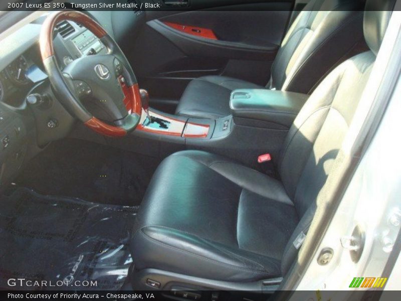 Tungsten Silver Metallic / Black 2007 Lexus ES 350