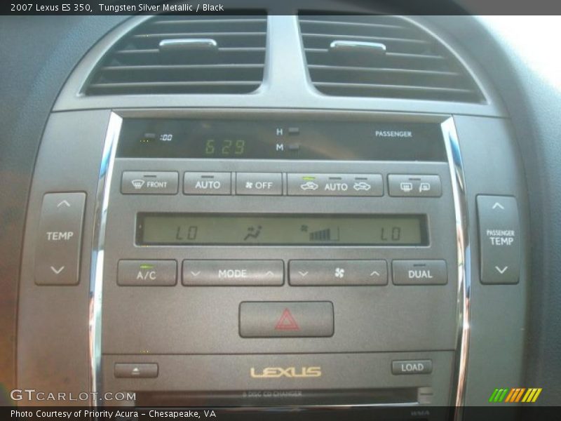 Tungsten Silver Metallic / Black 2007 Lexus ES 350