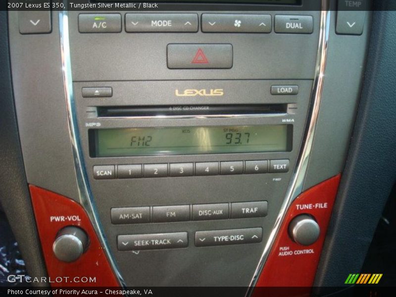 Tungsten Silver Metallic / Black 2007 Lexus ES 350