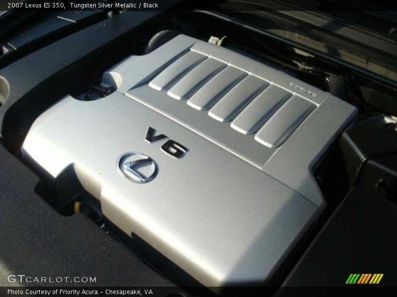 Tungsten Silver Metallic / Black 2007 Lexus ES 350