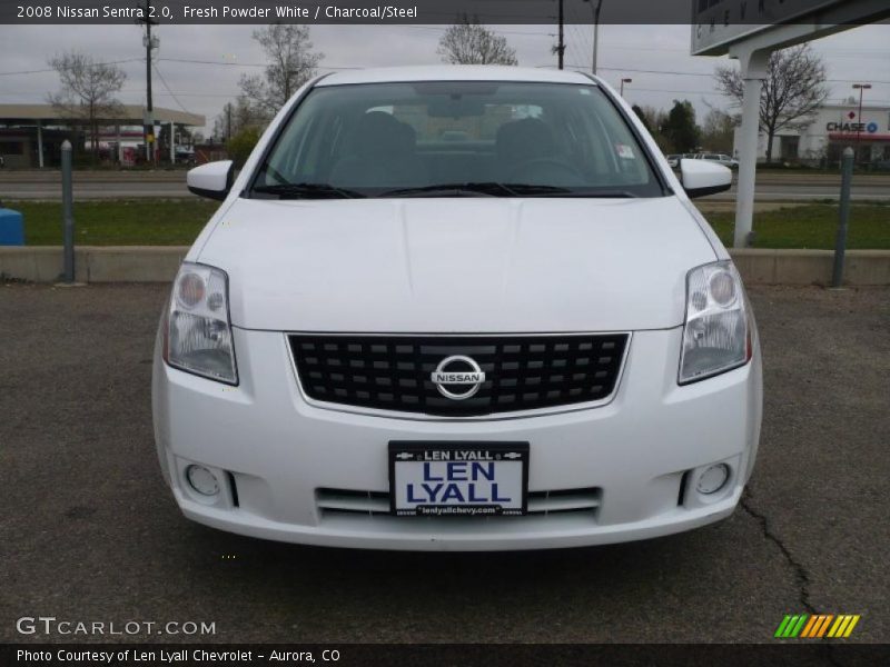 Fresh Powder White / Charcoal/Steel 2008 Nissan Sentra 2.0