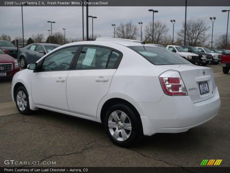 Fresh Powder White / Charcoal/Steel 2008 Nissan Sentra 2.0
