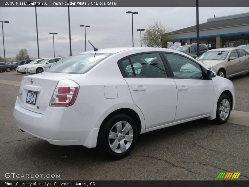 Fresh Powder White / Charcoal/Steel 2008 Nissan Sentra 2.0
