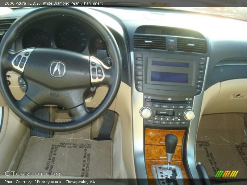 White Diamond Pearl / Parchment 2006 Acura TL 3.2