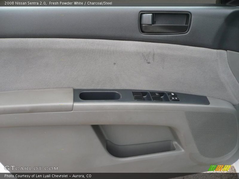 Fresh Powder White / Charcoal/Steel 2008 Nissan Sentra 2.0