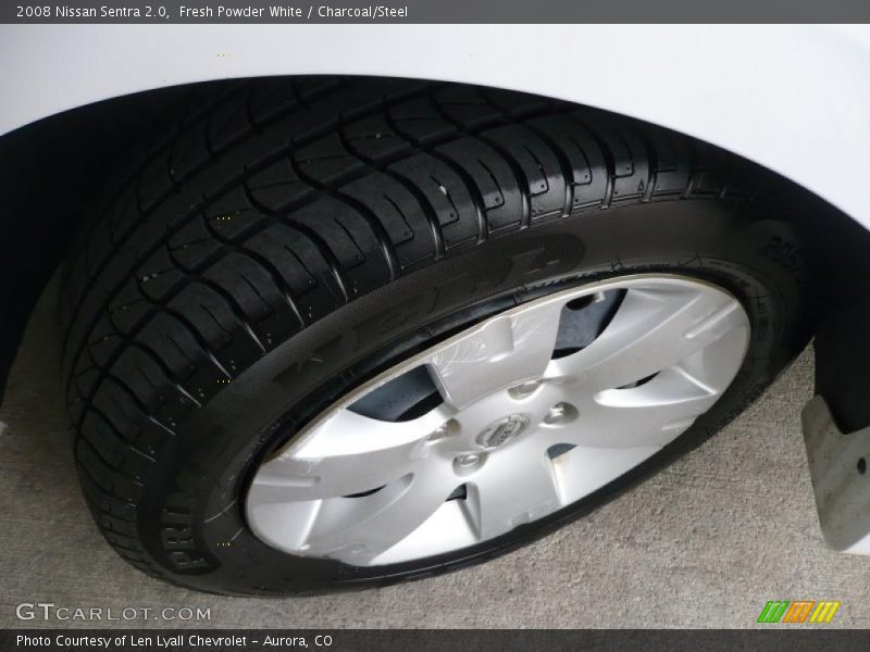 Fresh Powder White / Charcoal/Steel 2008 Nissan Sentra 2.0