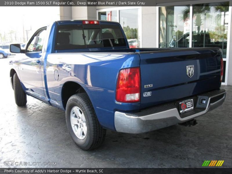 Deep Water Blue Pearl / Dark Slate Gray 2010 Dodge Ram 1500 SLT Regular Cab