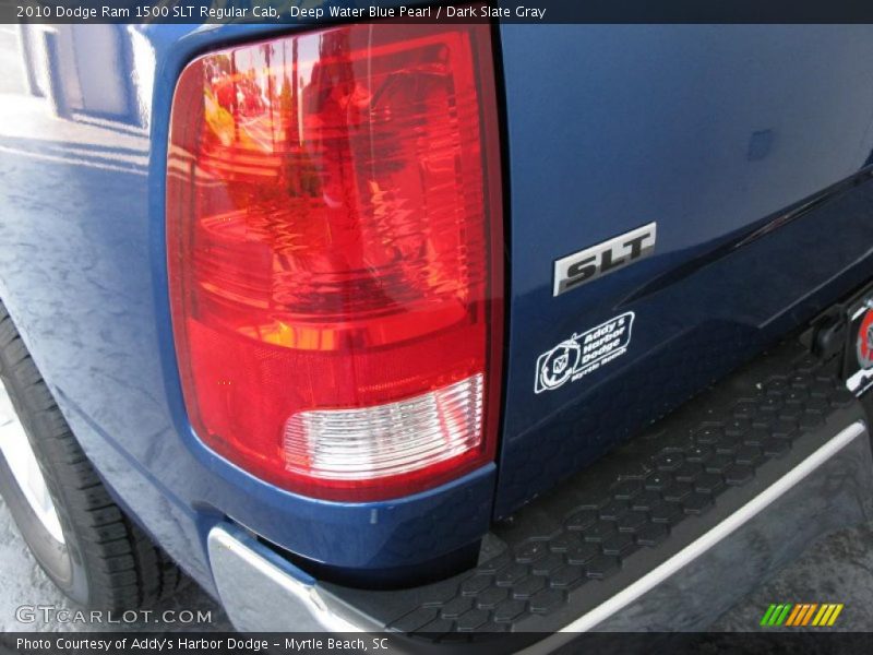 Deep Water Blue Pearl / Dark Slate Gray 2010 Dodge Ram 1500 SLT Regular Cab