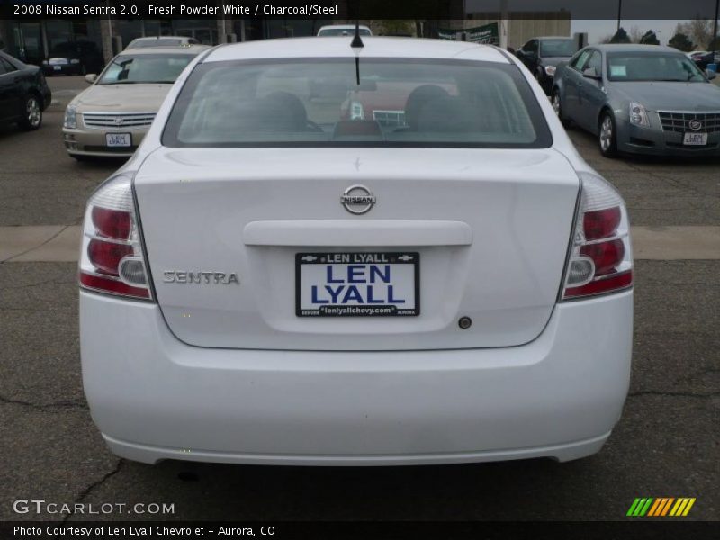 Fresh Powder White / Charcoal/Steel 2008 Nissan Sentra 2.0