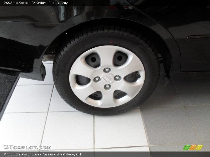 Black / Gray 2008 Kia Spectra EX Sedan