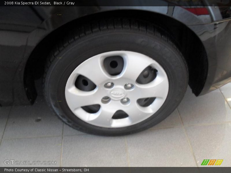 Black / Gray 2008 Kia Spectra EX Sedan