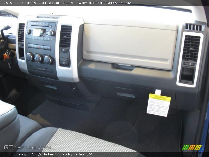 Deep Water Blue Pearl / Dark Slate Gray 2010 Dodge Ram 1500 SLT Regular Cab