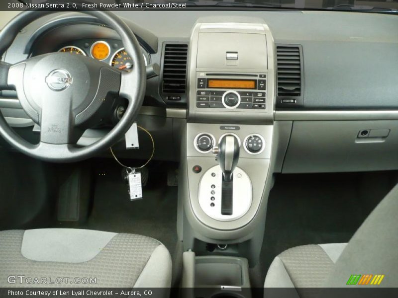 Fresh Powder White / Charcoal/Steel 2008 Nissan Sentra 2.0