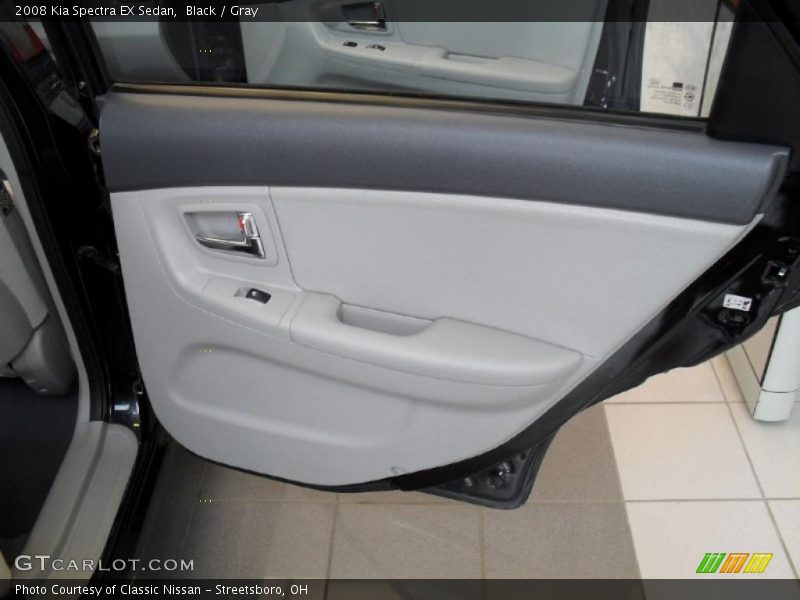 Black / Gray 2008 Kia Spectra EX Sedan