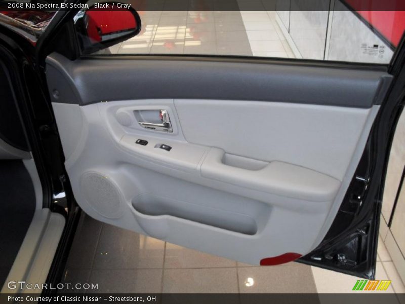 Black / Gray 2008 Kia Spectra EX Sedan