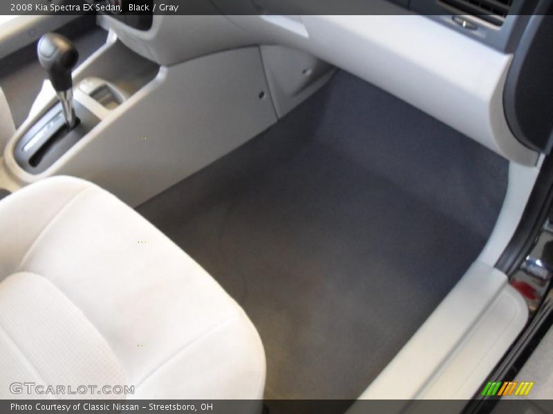 Black / Gray 2008 Kia Spectra EX Sedan