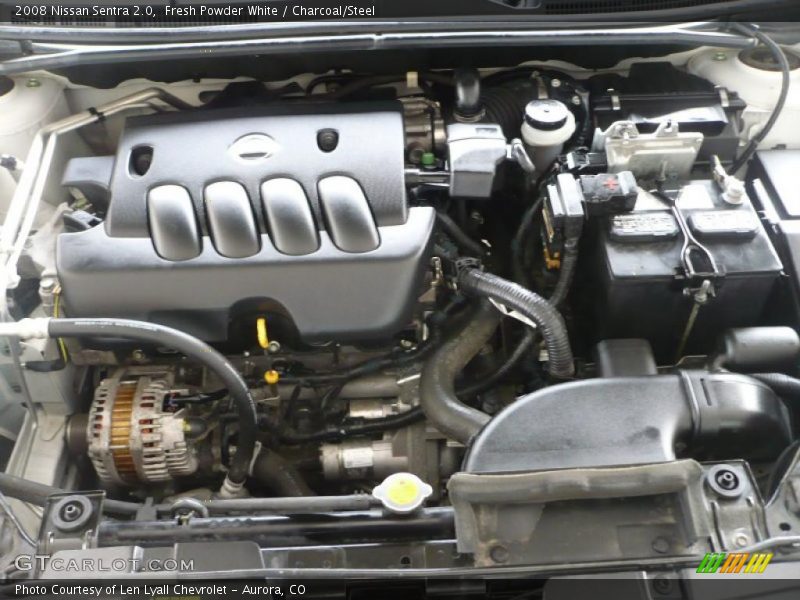 Fresh Powder White / Charcoal/Steel 2008 Nissan Sentra 2.0