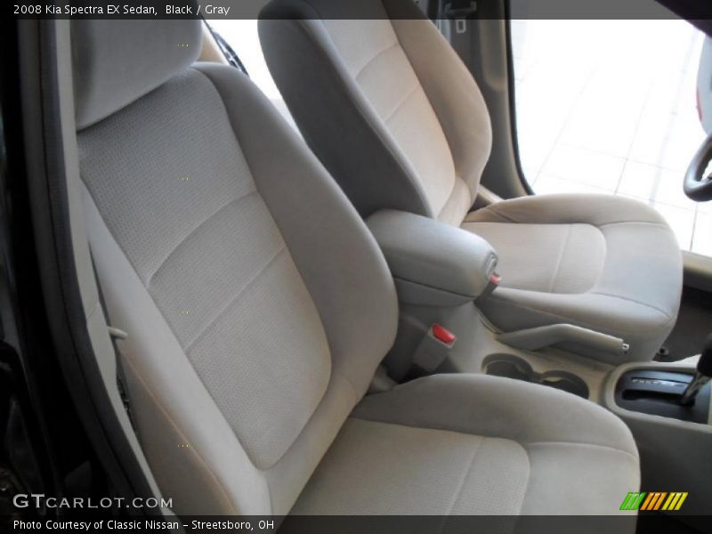 Black / Gray 2008 Kia Spectra EX Sedan