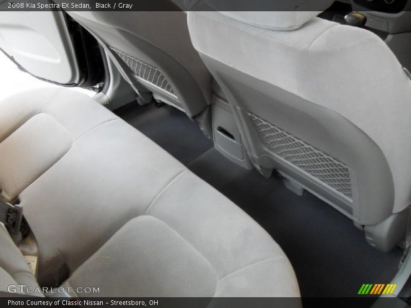 Black / Gray 2008 Kia Spectra EX Sedan